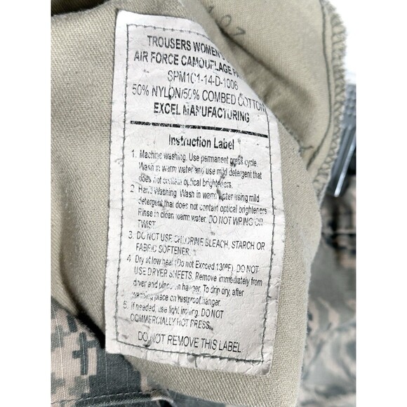 US Air Force Pants Womens 28x31 Cargo Trouser Utility Digital Camo - Picture 11 of 11